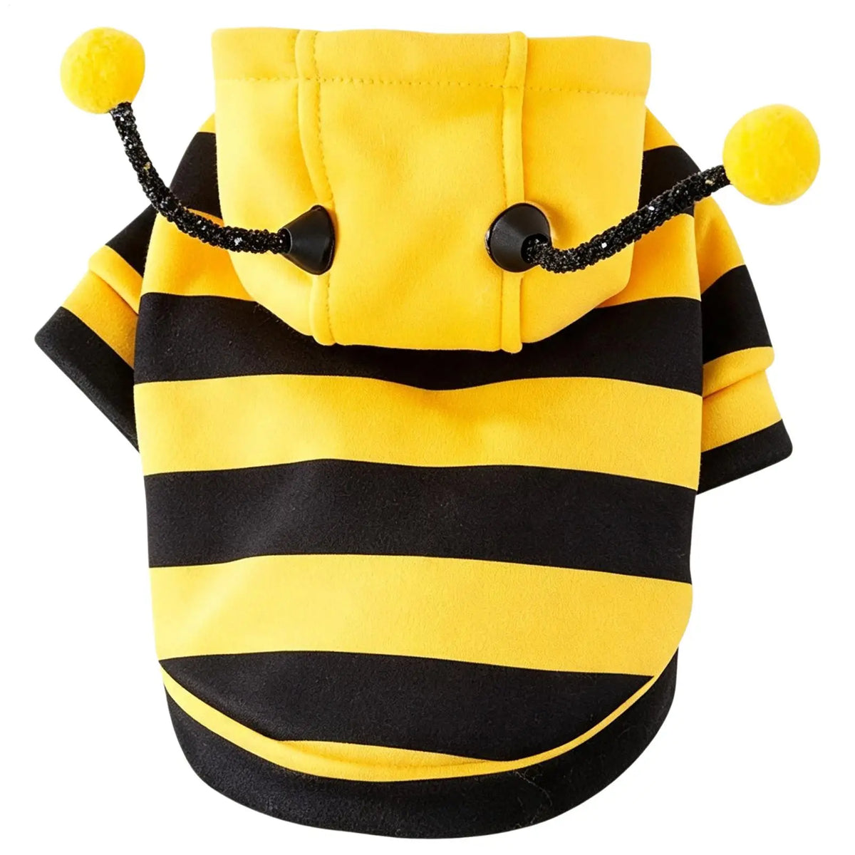 Striped Bee Costume Hoodie for Cats & Small Dogs
