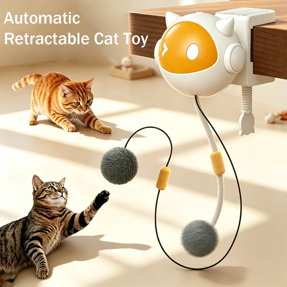 Automatic Up-and-Down Cat Toy with Table Clamp