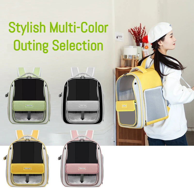 Foldable Oxford Pet Carrier Backpack
