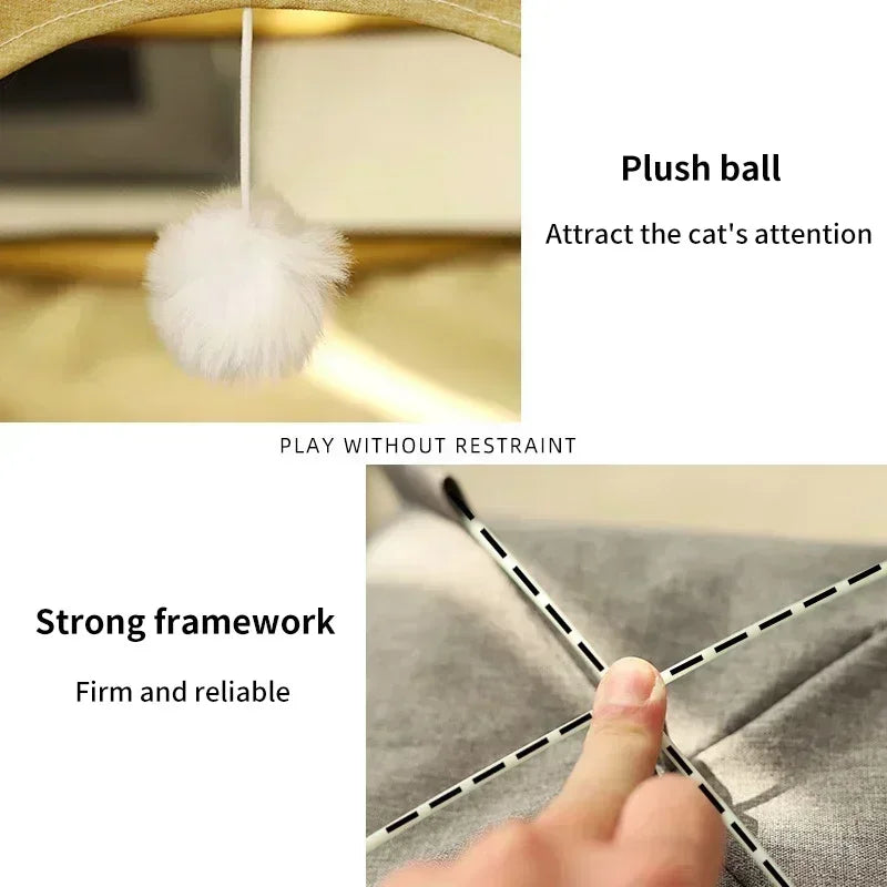 Dome Tent Bed for Cats & Small Dogs