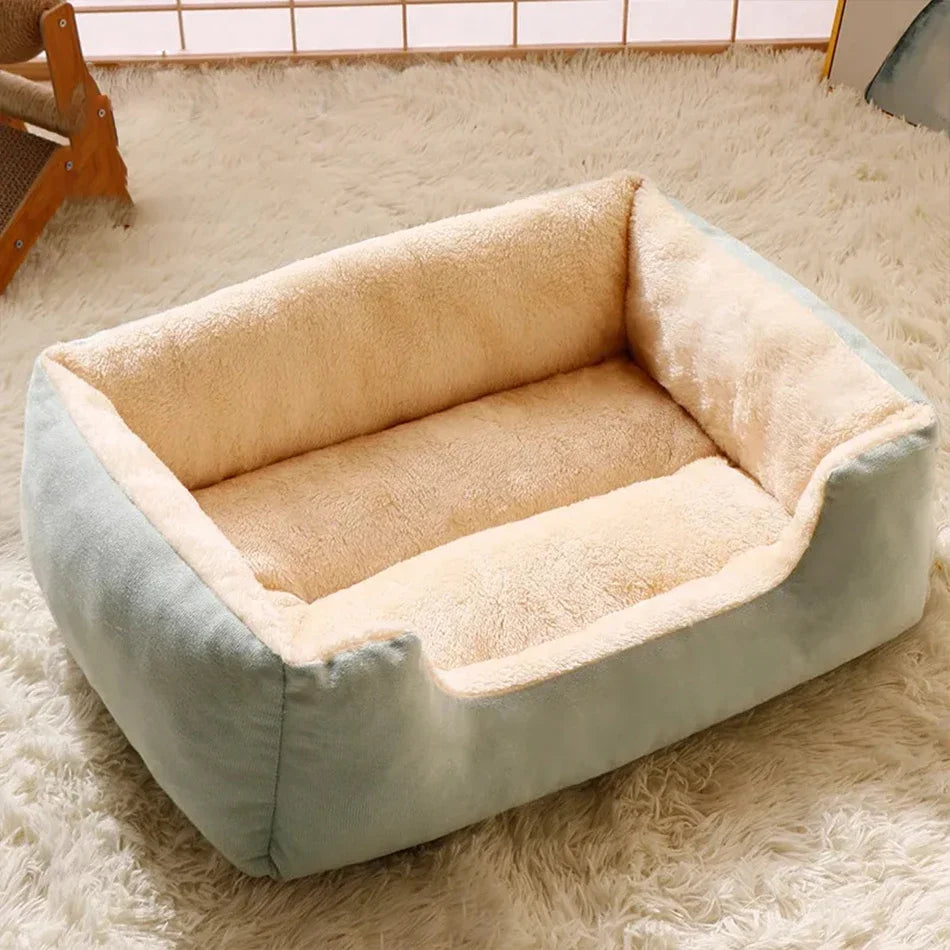 Soft Short-Plush Cat Bed in Five Colors