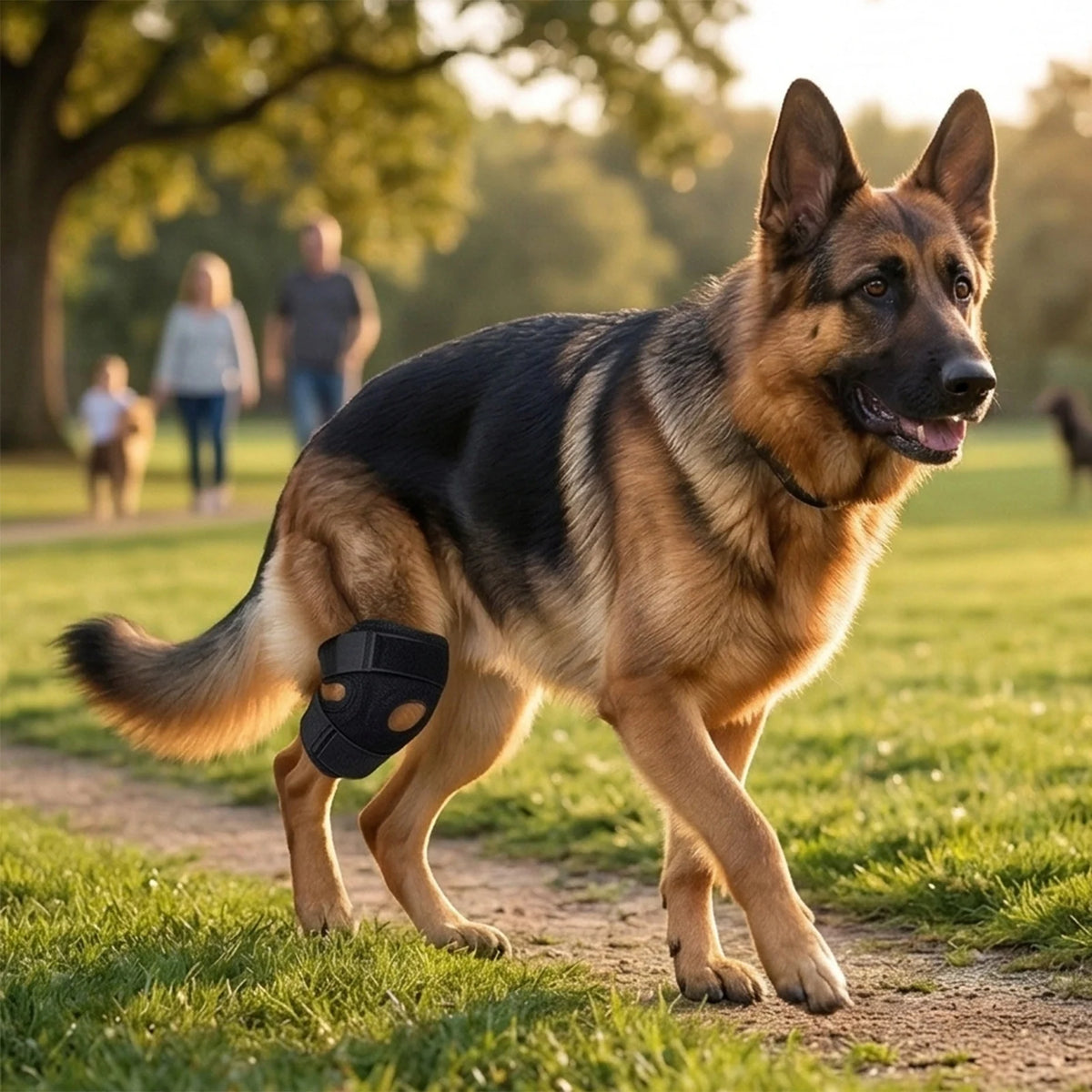 Adjustable Dog Leg Wrap with Center Opening, Single