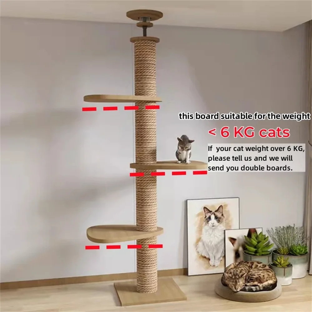Adjustable Floor-to-Ceiling Cat Tower, 250–270 cm