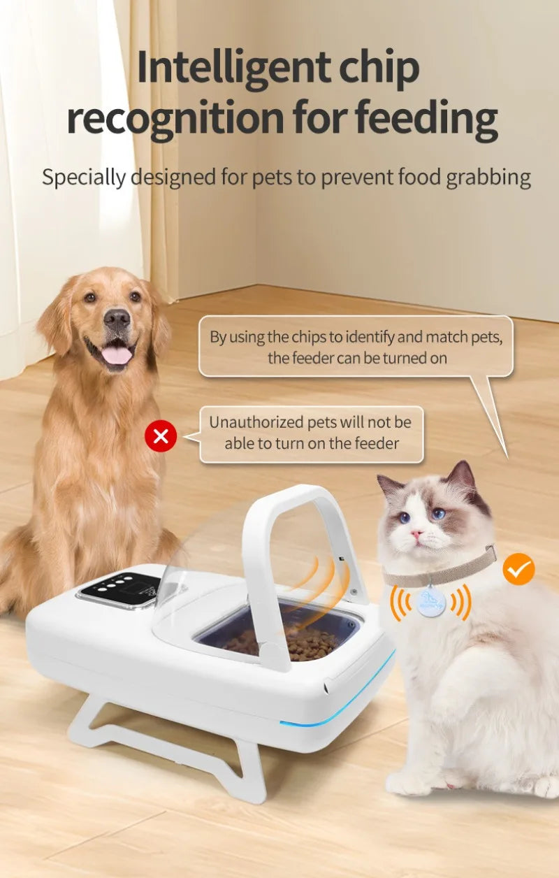 1.5L RFID Pet Feeder with Access-Control Lid