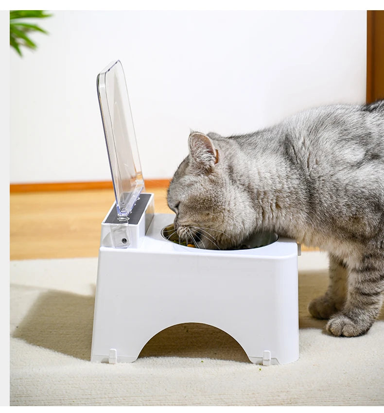Sensor-Lid Pet Bowl, Ceramic or Stainless Steel