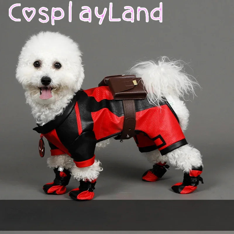 Red & Black Superhero Pet Costume