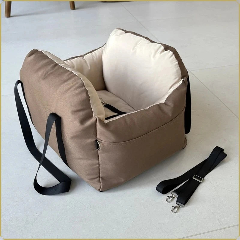 Bolstered Travel Bed with Carry Handles for Small Dogs