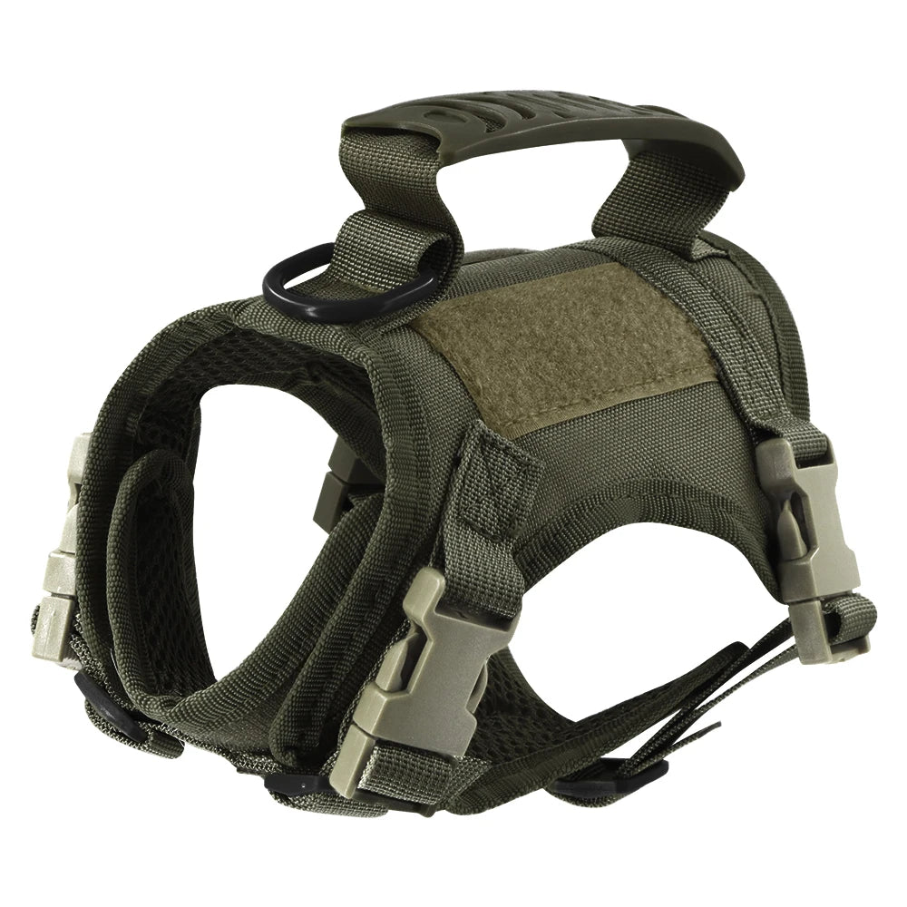 Adjustable Tactical-Style Pet Harness & Set Options