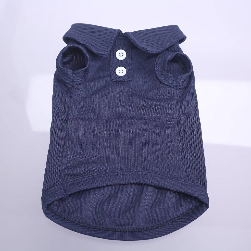 Navy Cherry-Detail Cat Vest