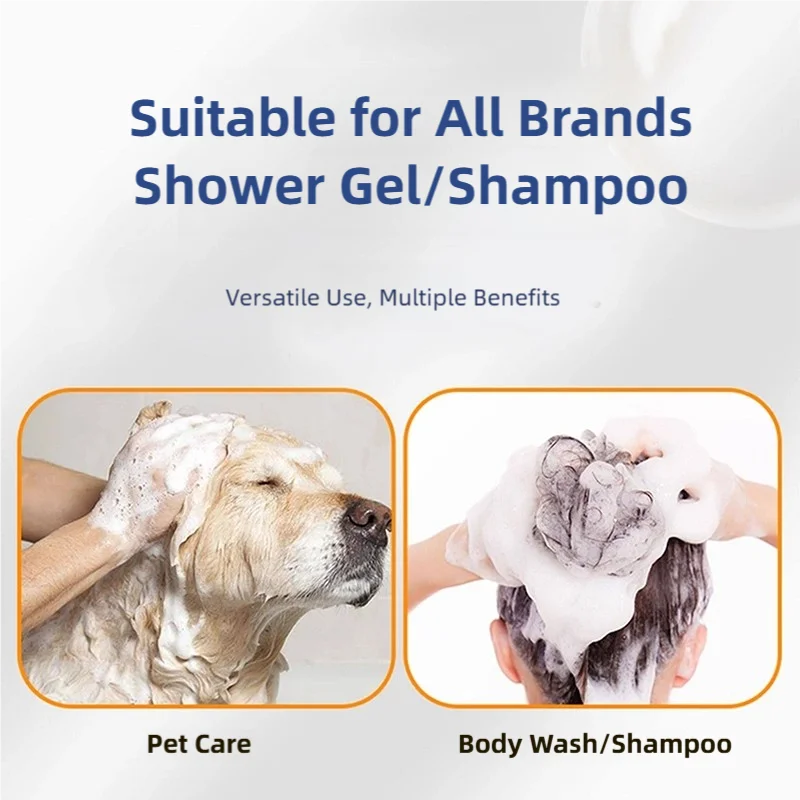 Rechargeable Pet Shampoo Foam Dispenser, Blue