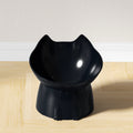 Raised Cat Bowl with Tilted Edge in Five Colors
