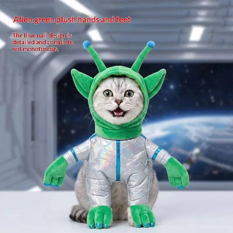 Alien Spacesuit Costume for Cats & Dogs