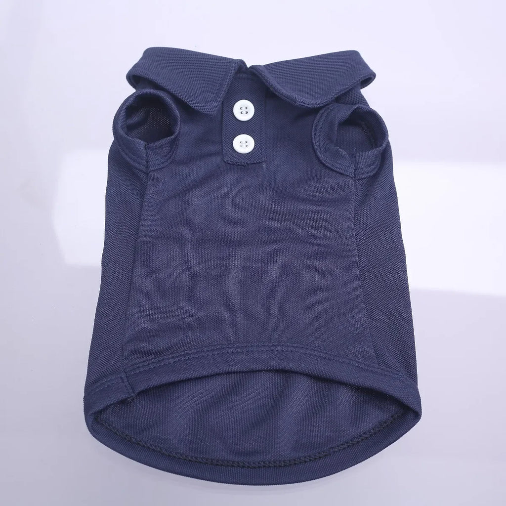 Navy Cherry-Detail Cat Vest