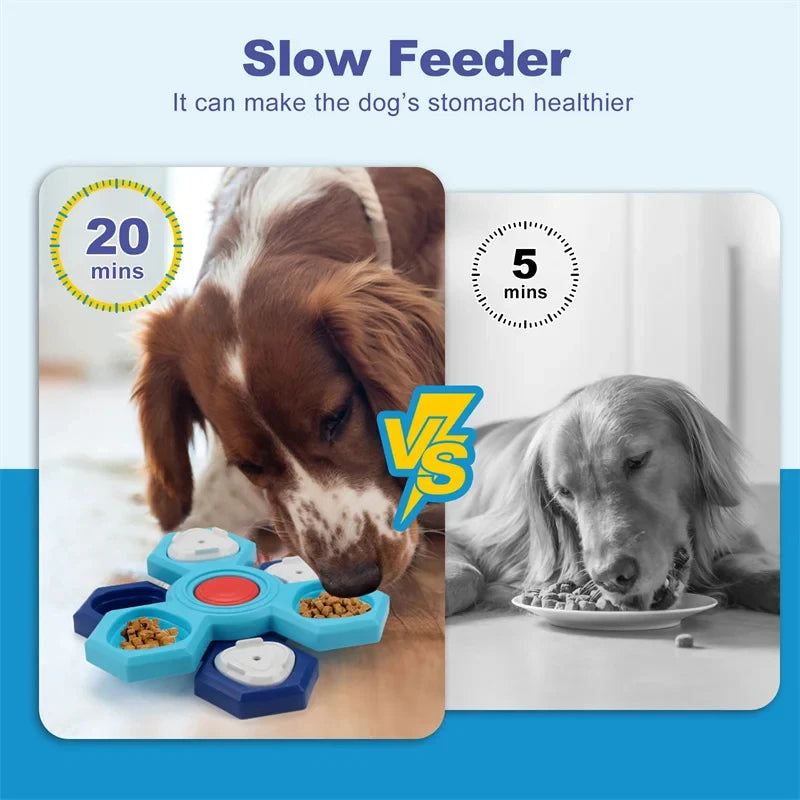 Spinning-Layer Dog Treat Puzzle in Three Options