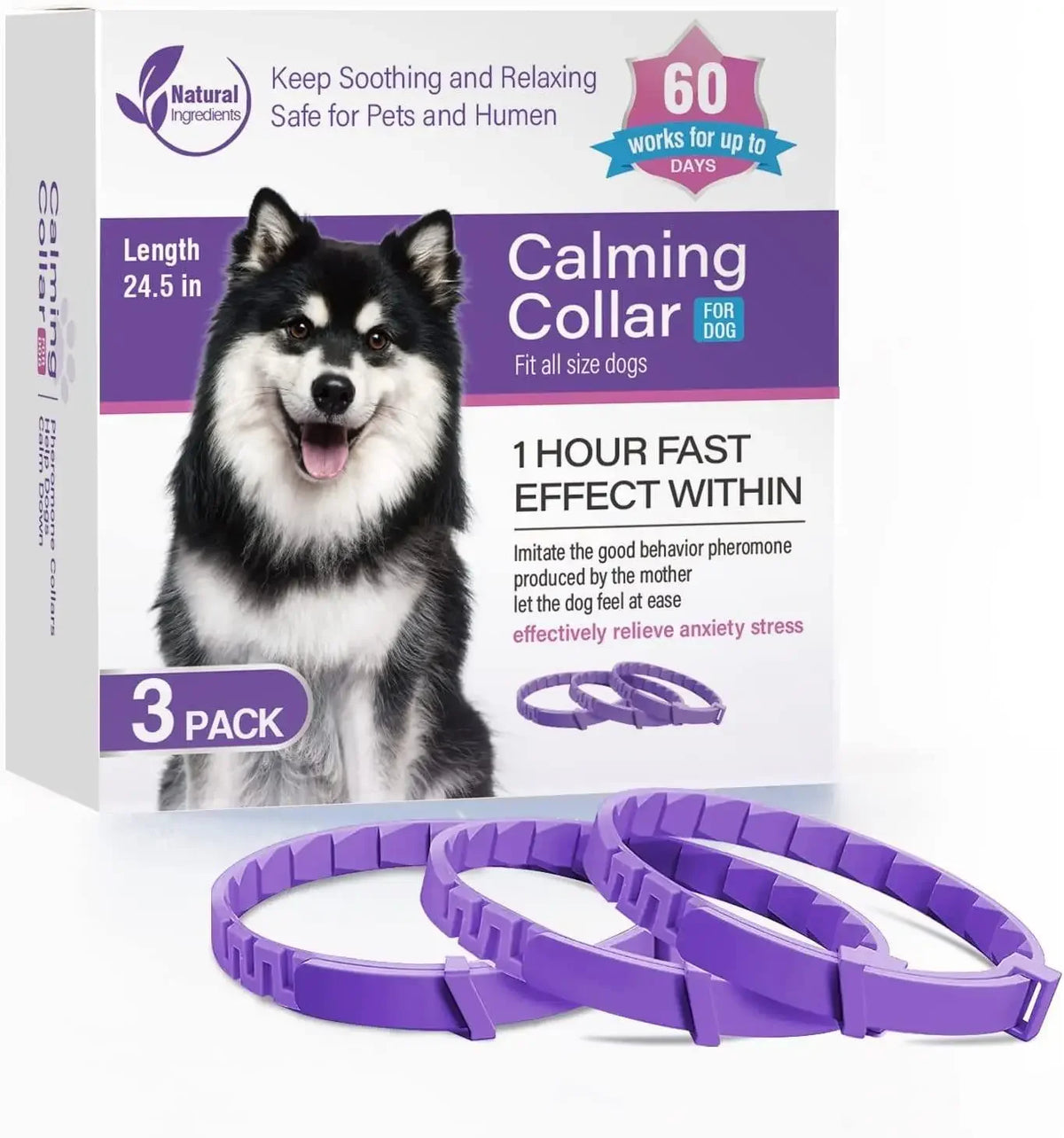 COOYOMOO Scented Pet Collar, 38 cm or 62 cm