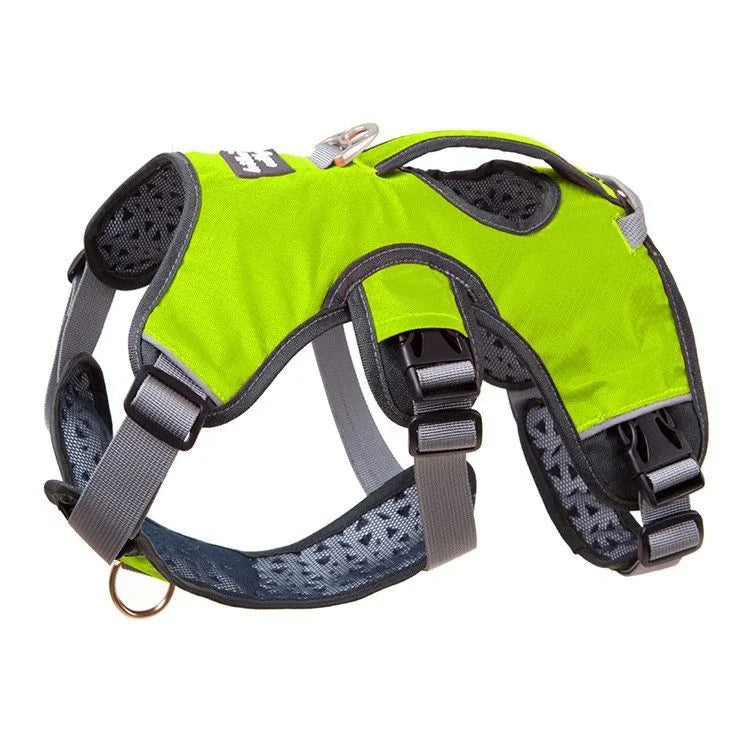 Adjustable Padded Nylon Dog Harness with Reflective Details