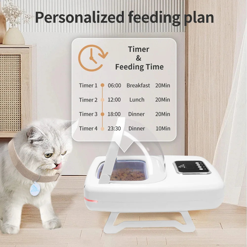 1.5L RFID Pet Feeder with Access-Control Lid
