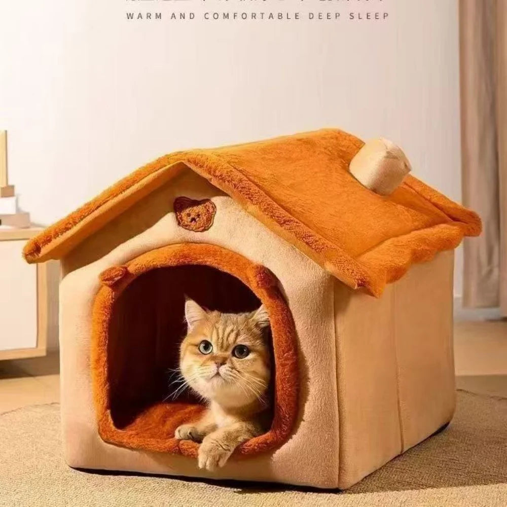 Teddy Cottage Pet House for Cats & Small Dogs