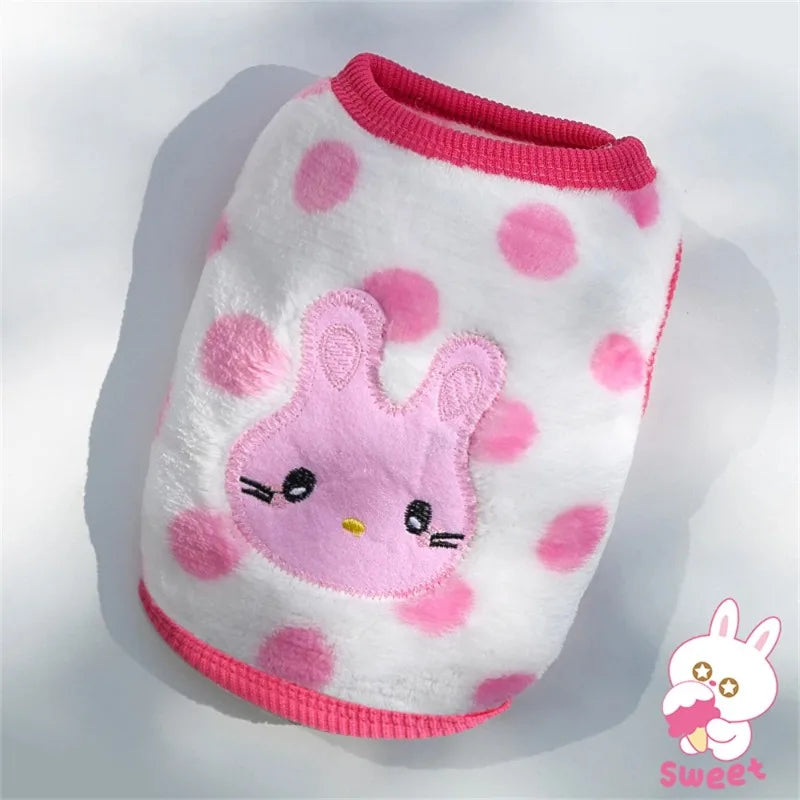 Playful Appliqué Fleece Cat Vest