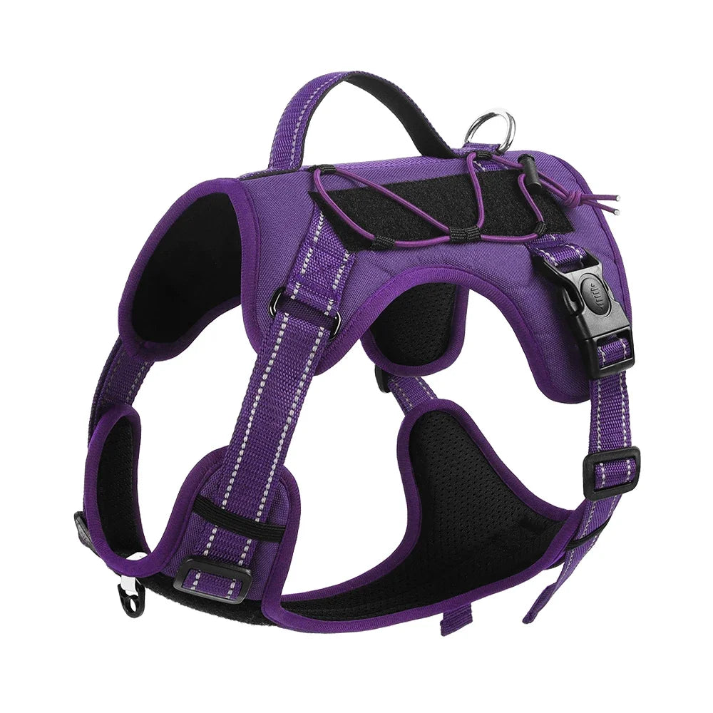 Adjustable Dog Harness with Reflective Trim & Top Handle