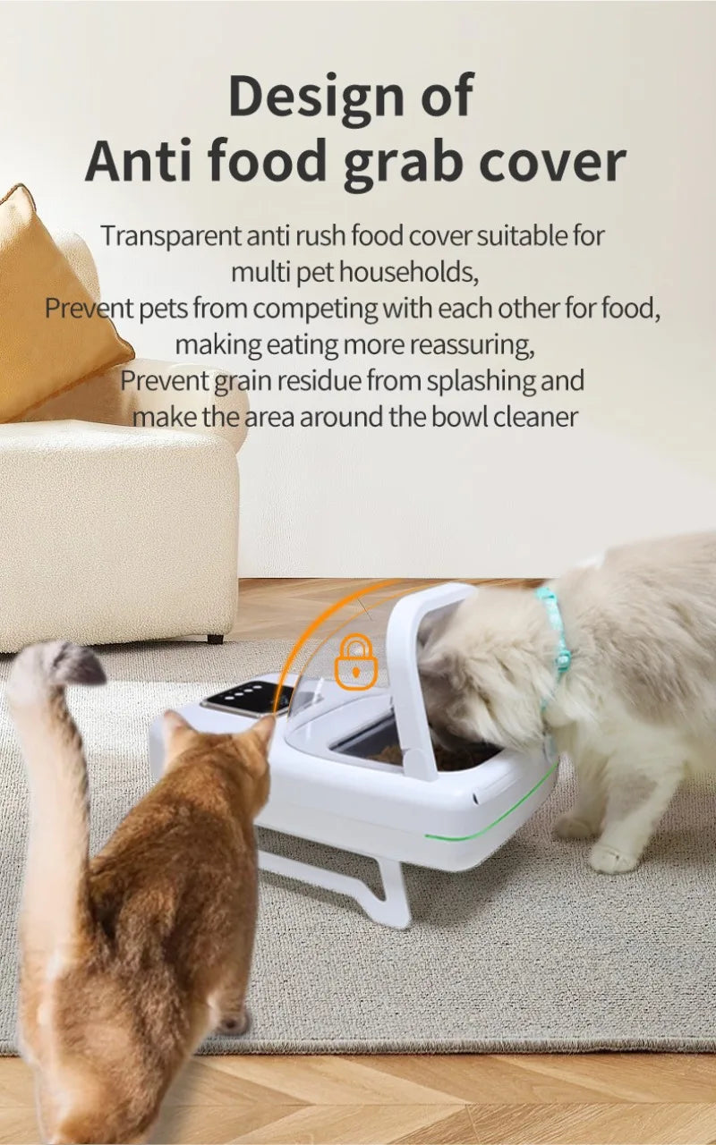 1.5L RFID Pet Feeder with Access-Control Lid