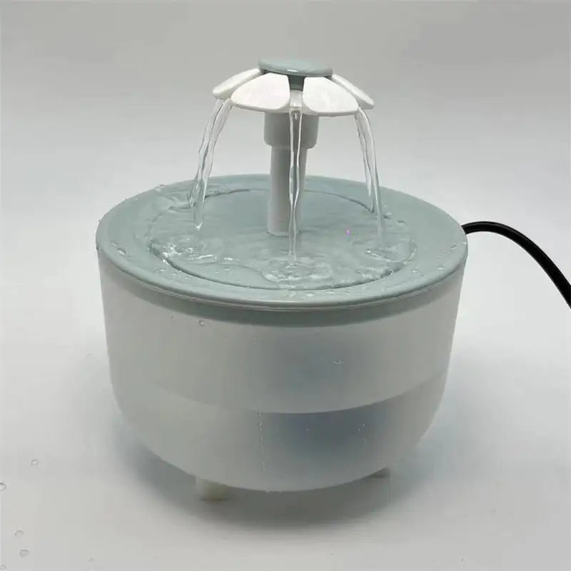1.2L Compact Pet Water Fountain, Lotus & Spout Styles