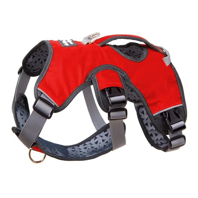 Adjustable Padded Nylon Dog Harness with Reflective Details