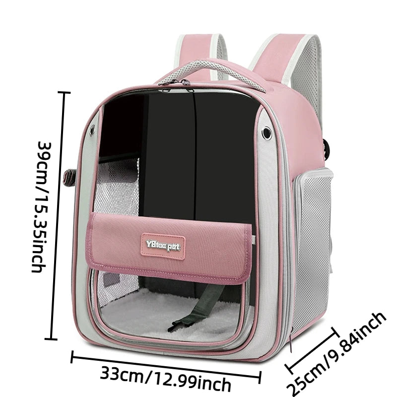 Foldable Oxford Pet Carrier Backpack
