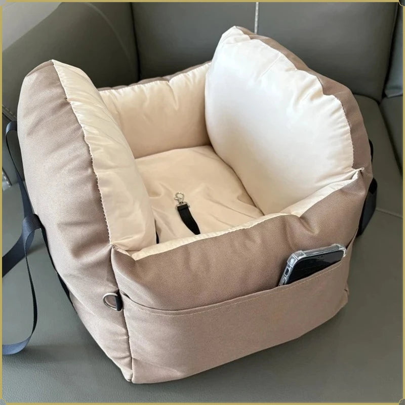 Bolstered Travel Bed with Carry Handles for Small Dogs