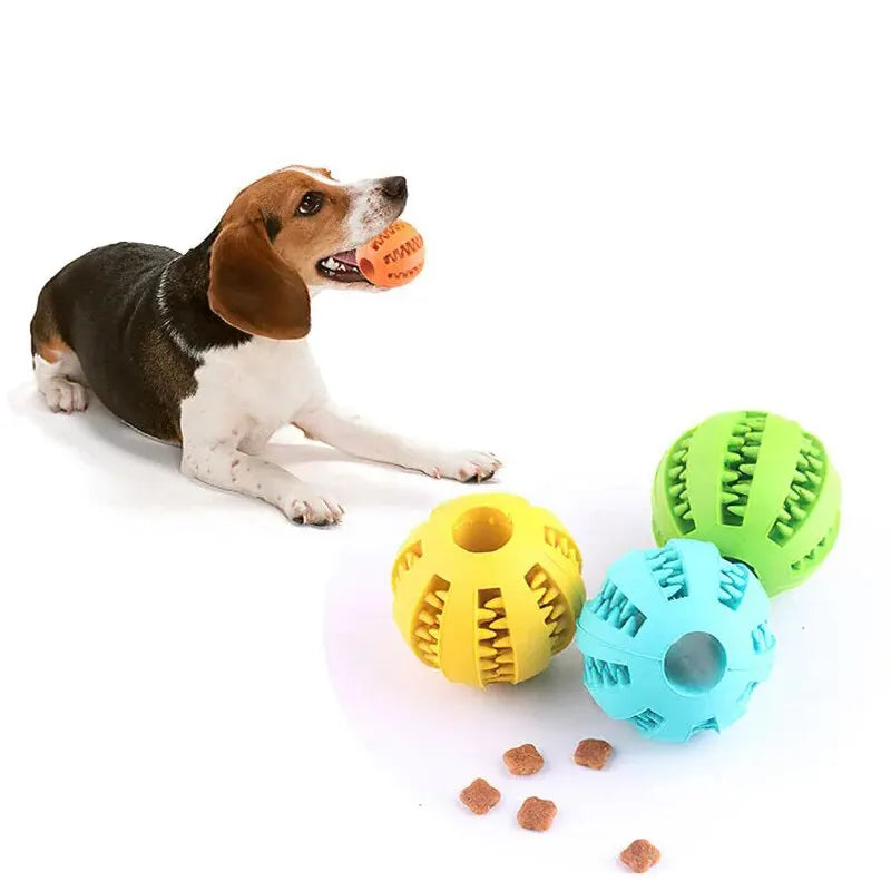 Rubber Treat Ball for Dogs in Three Sizes