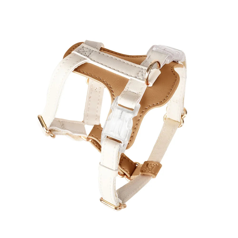 Adjustable Faux-Leather Pet Harness or Matching Leash