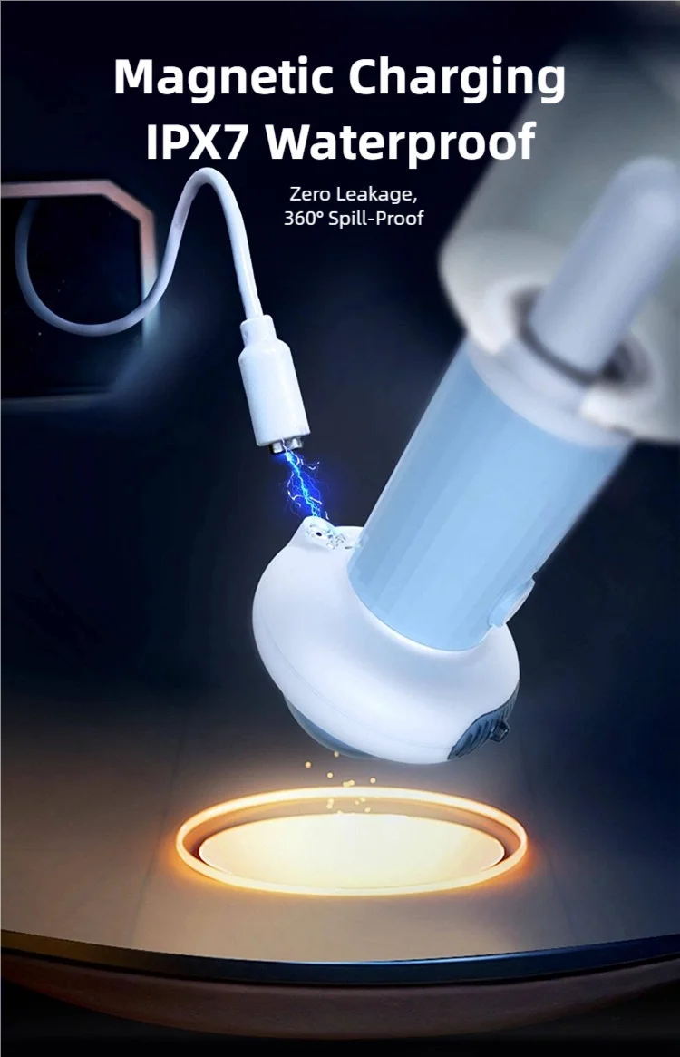 Rechargeable Pet Shampoo Foam Dispenser, Blue