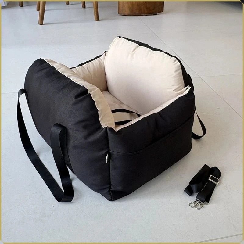 Bolstered Travel Bed with Carry Handles for Small Dogs